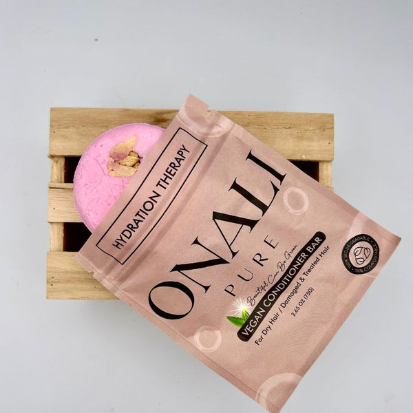 Onali Pure - Hydration Therapy Conditioner Bar: Leave Your Hair Soft, Shiny, and Manageable