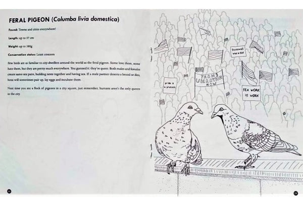 Queer Animals Coloring Book Zine
