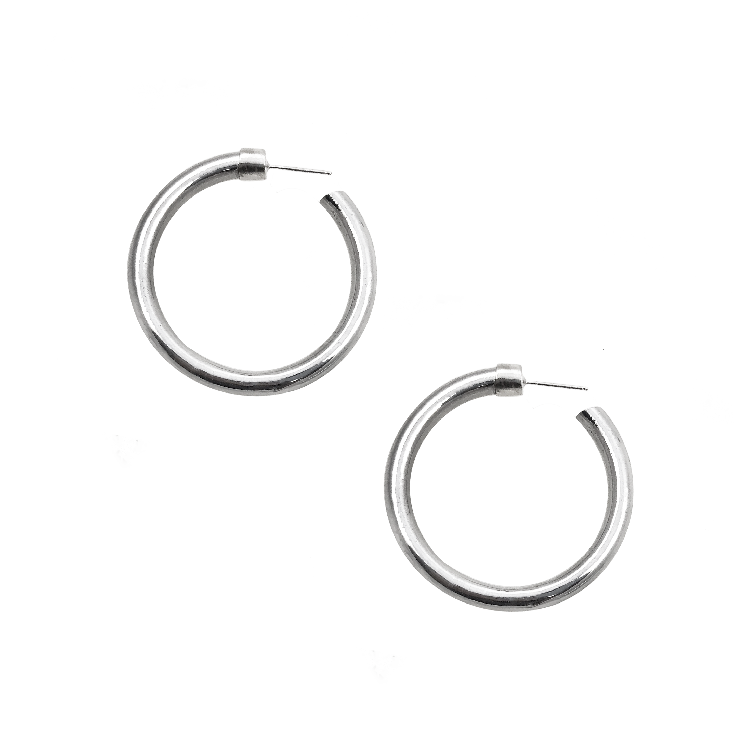 The Virtuous Circle Large Hoops - Minimalist elegance that aligns with your values.