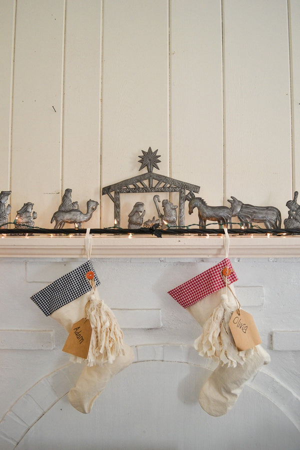 Nurture Your Faith with a Handcrafted Recycled Metal Nativity Set**