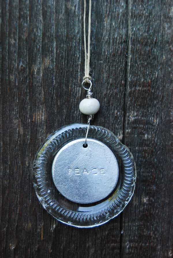 Upcycled Bottle Cap Ornament - A symbol of sustainability and second chances