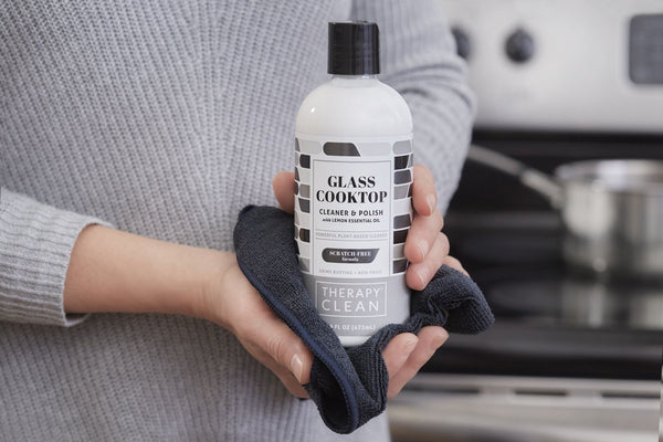 Glass Cooktop Cleaner & Polish Kit | Non toxic | recyclable packaging | Plant base Therapy Clean