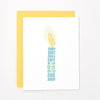 Birthday Candle Letterpress Card - Made without electricity or paper, sustainable