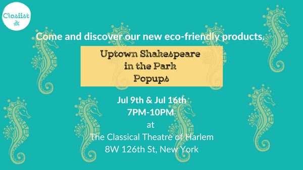 07/09 & 07/16 : Uptown Shakespeare in the Park Popups | Eco-friendly