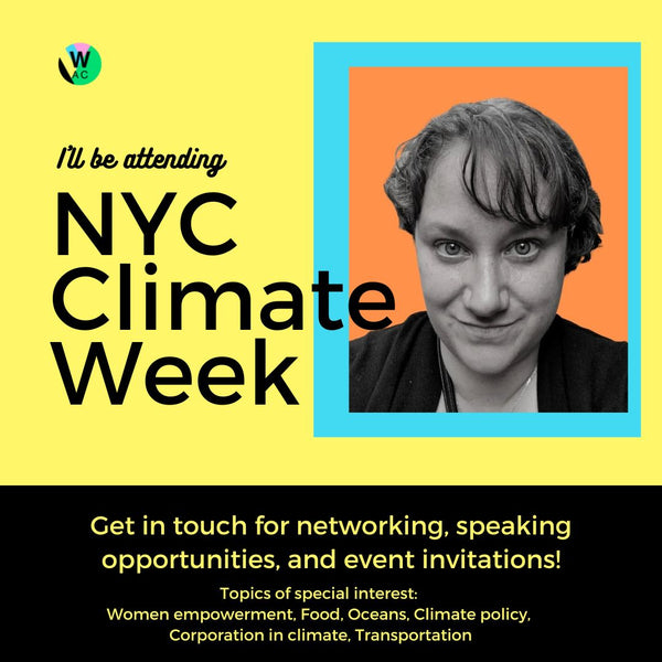 Join Closiist at Climate Week NYC! with Woman and Climate and Julie Thibault-Dury
