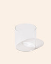 Translucent candle refill insert glass jar shown with other vessel accessories