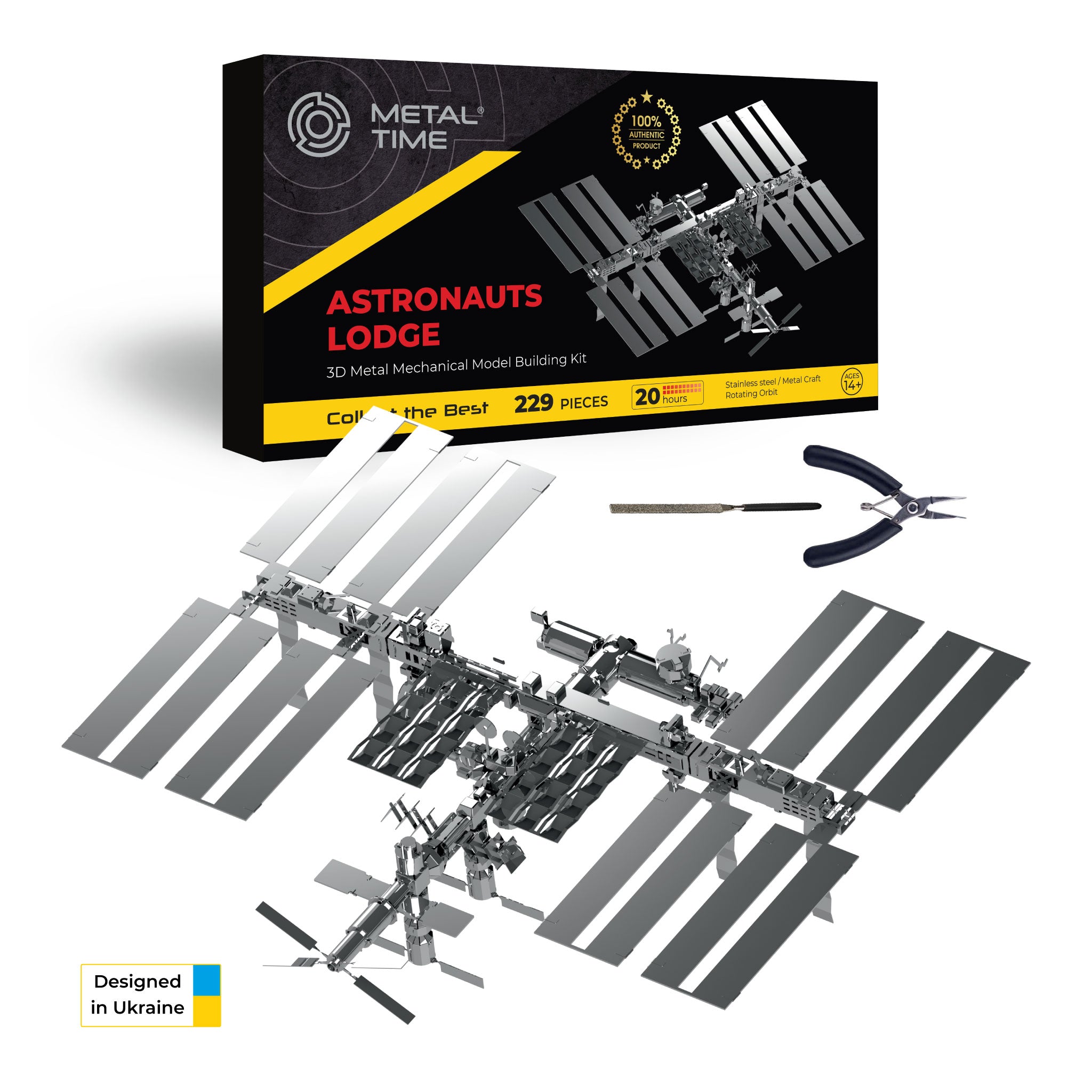 Astronauts Lodge Space Station Model Kit - Metal Time