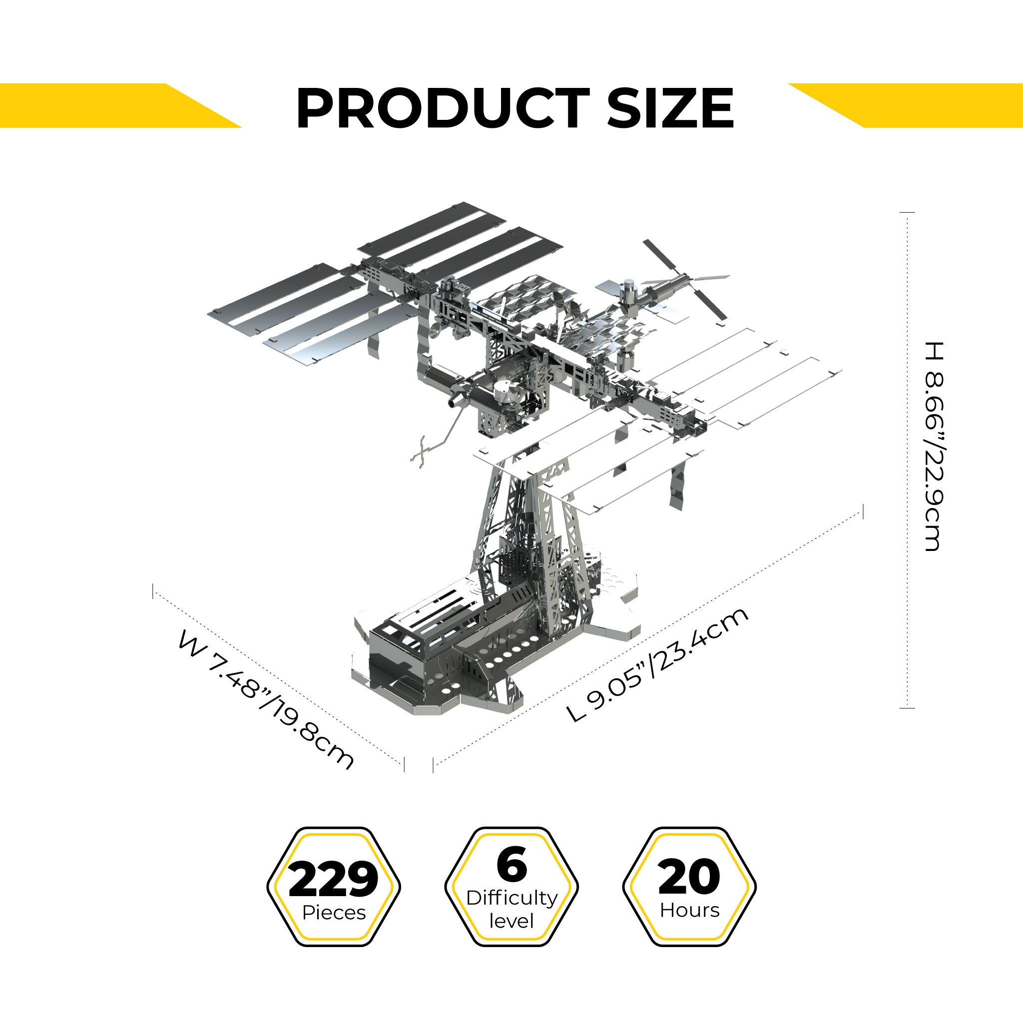 Astronauts Lodge Space Station Model Kit - Metal Time