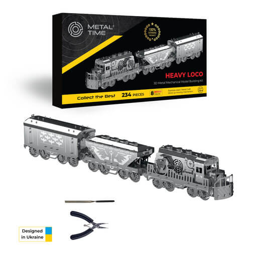 Heavy Loco Freight Train Mechanical Model Kit