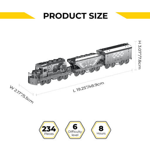 Heavy Loco Freight Train Mechanical Model Kit