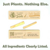 Palo Santo incense sticks with packaging on a white background, featuring text about natural ingredients.