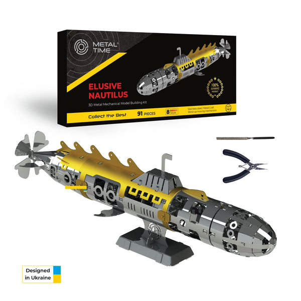 Elusive Nautilus Submarine Mechanical Model Kit