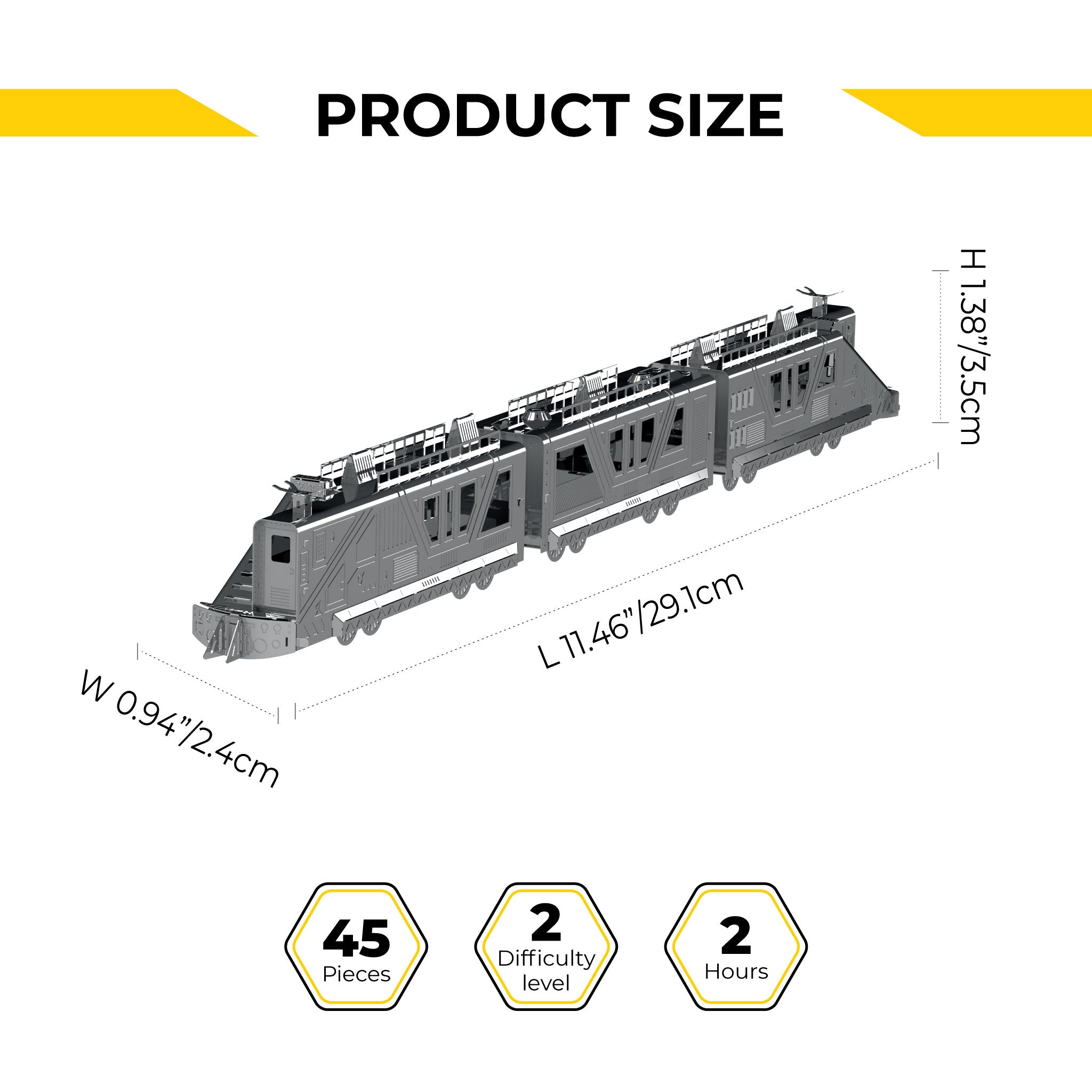 Night Rider 3000 DIY Metal Armored Train Model Kit