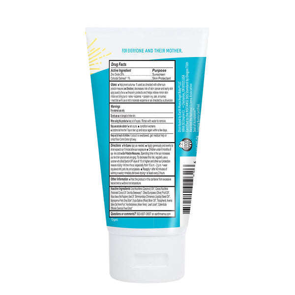 Earth Mama Sunscreen: Natural, SPF 40 mineral sunscreen for sensitive skin. Eczema Association approved, pediatrician tested. Safe for babies & kids. 