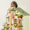Tiny Land Sweetwood Edge green and pink wooden dollhouse set for children aged 3 and up