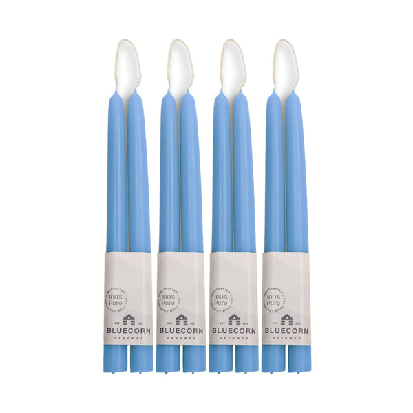 Pure Beeswax Taper Candles – Hand-Dipped Bulk 4-Pair Bundle