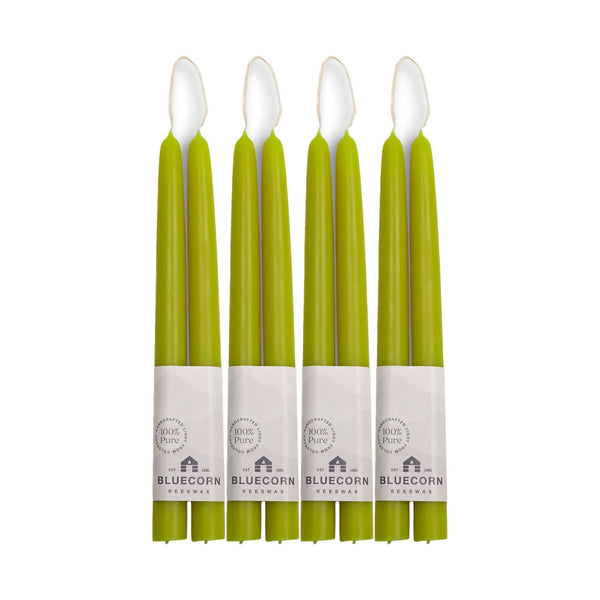 Pure Beeswax Taper Candles – Hand-Dipped Bulk 4-Pair Bundle