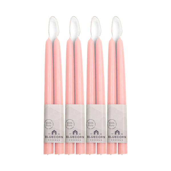 Pure Beeswax Taper Candles – Hand-Dipped Bulk 4-Pair Bundle