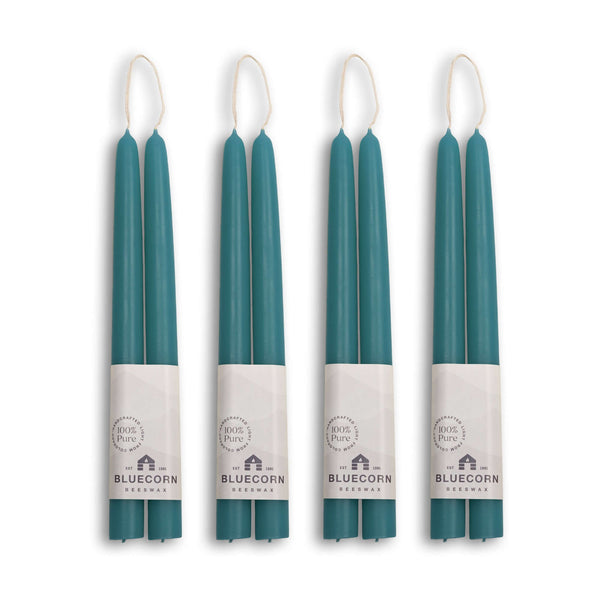 Pure Beeswax Taper Candles – Hand-Dipped Bulk 4-Pair Bundle