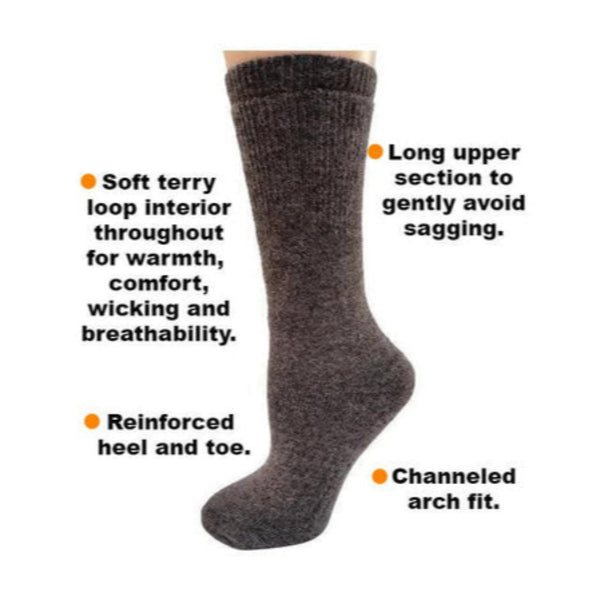 Gray sock with features highlighted on a white background
