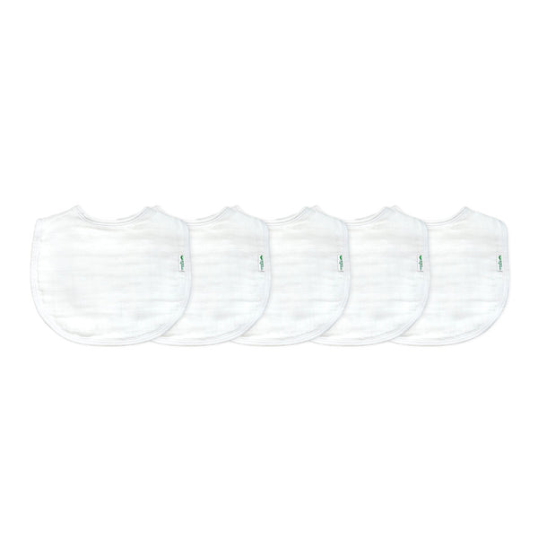 Super Soft & Absorbent: Organic Cotton Muslin Bibs