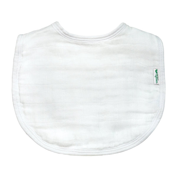 Super soft organic cotton muslin bibs! Protect your baby's skin & clothes from drool & messes. Absorbent, breathable & gentle. Perfect baby shower gift! 
