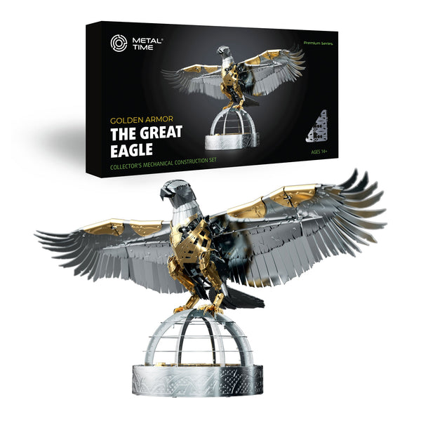 The Great Eagle Golden Armor mechanical eagle model kit by Metal Time Workshop