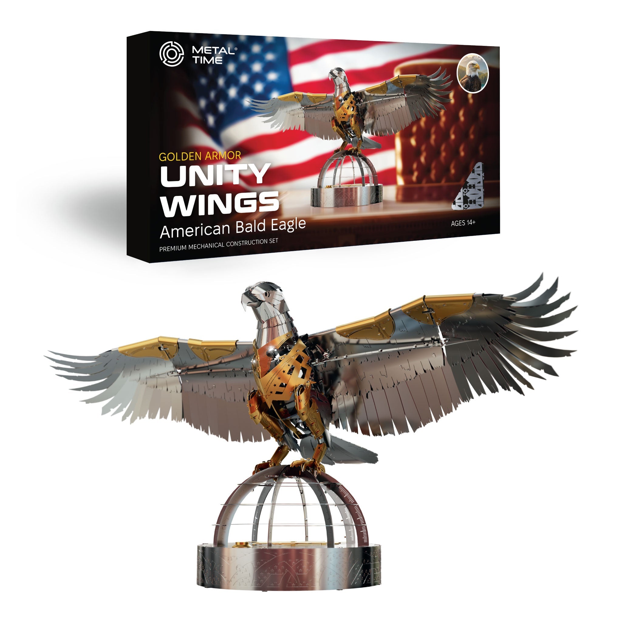 Unity Wings Golden Armor Mechanical Eagle Model Kit