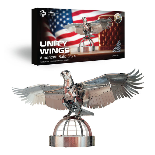 Unity Wings Silver Armor Eagle Model Kit, Stainless Steel