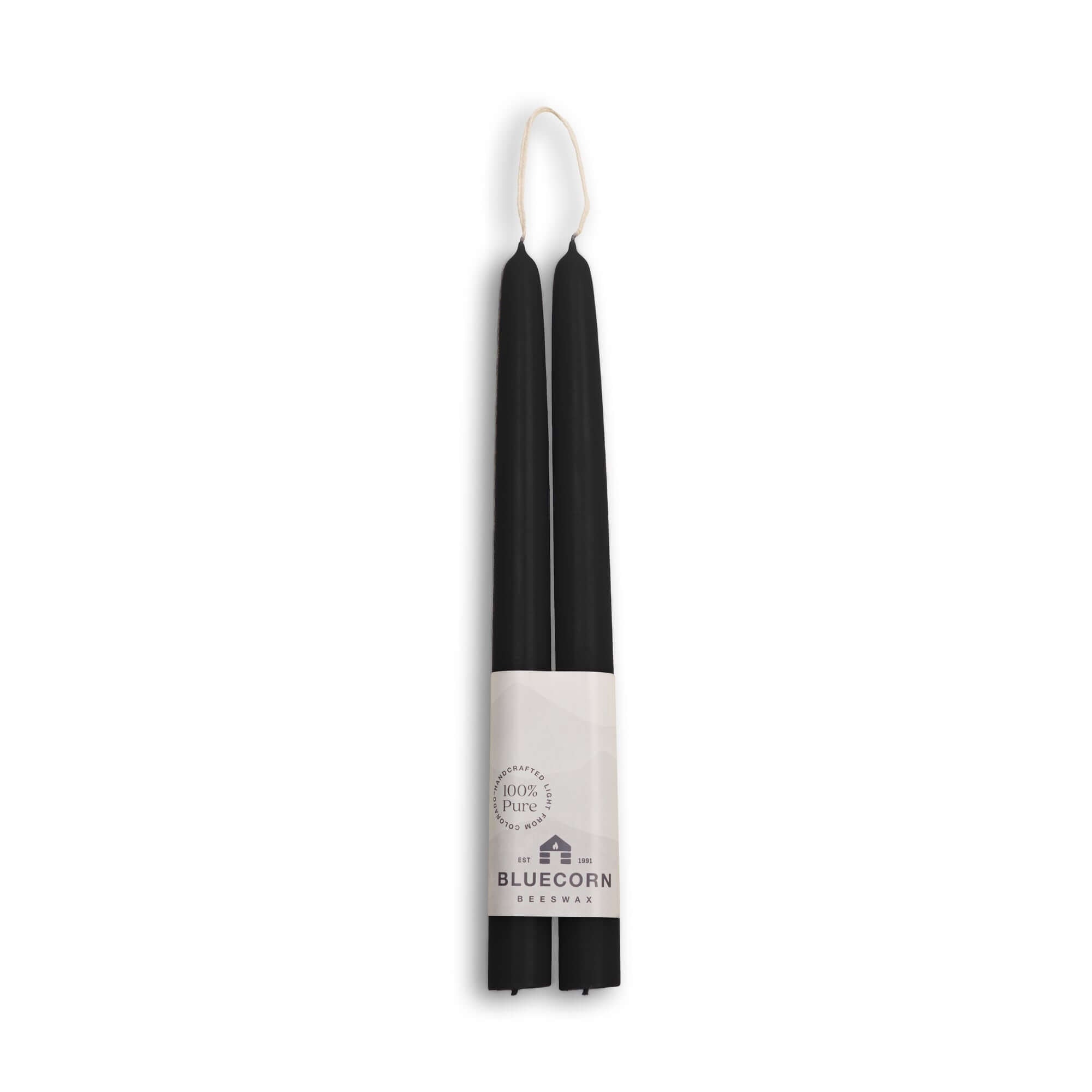 Hand-Dipped Beeswax Taper Candles – 100% Pure Beeswax, 1 Pair