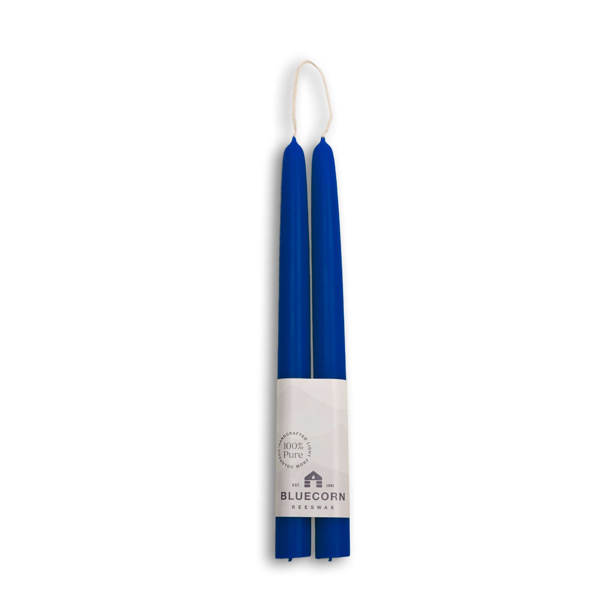 Hand-Dipped Beeswax Taper Candles – 100% Pure Beeswax, 1 Pair