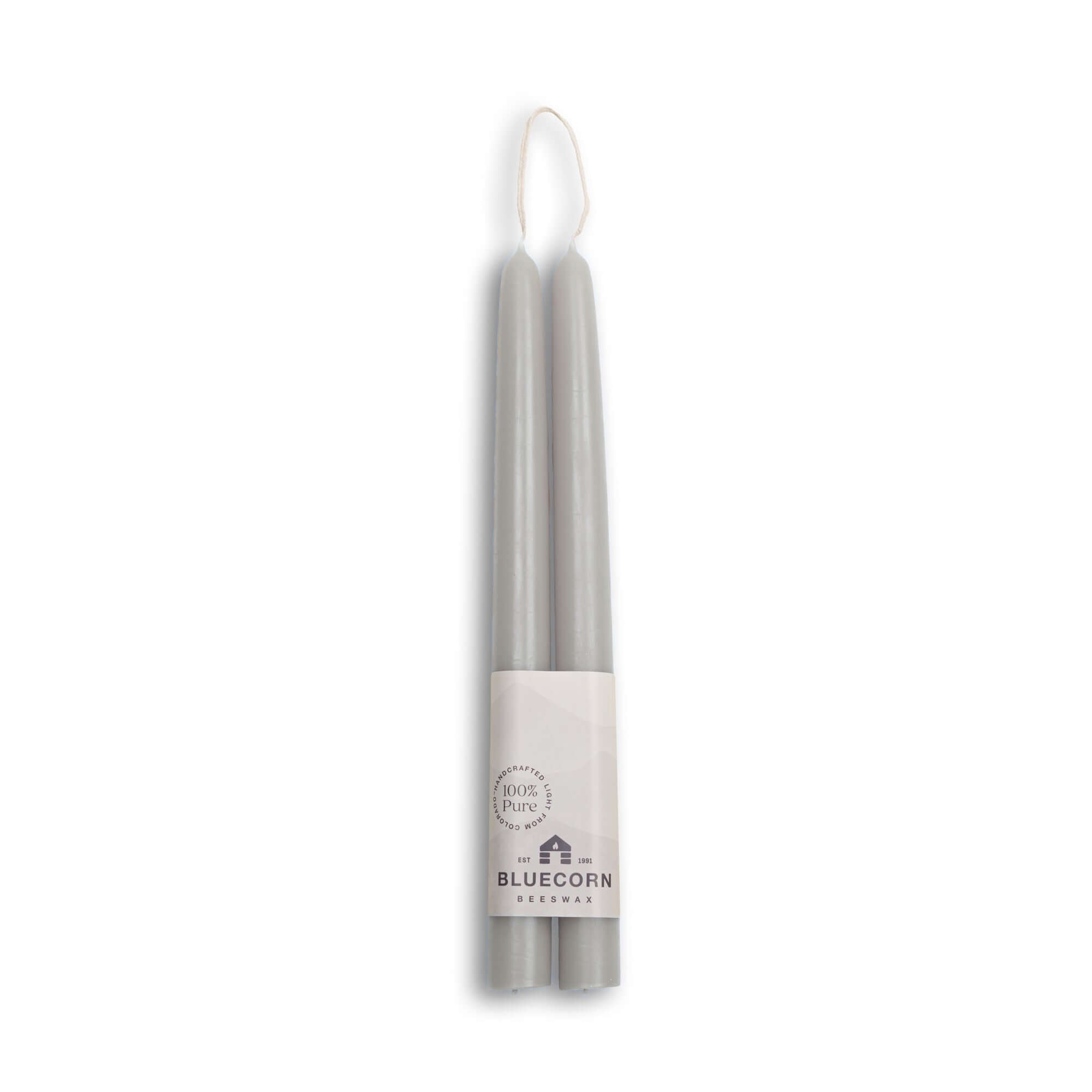 Hand-Dipped Beeswax Taper Candles – 100% Pure Beeswax, 1 Pair