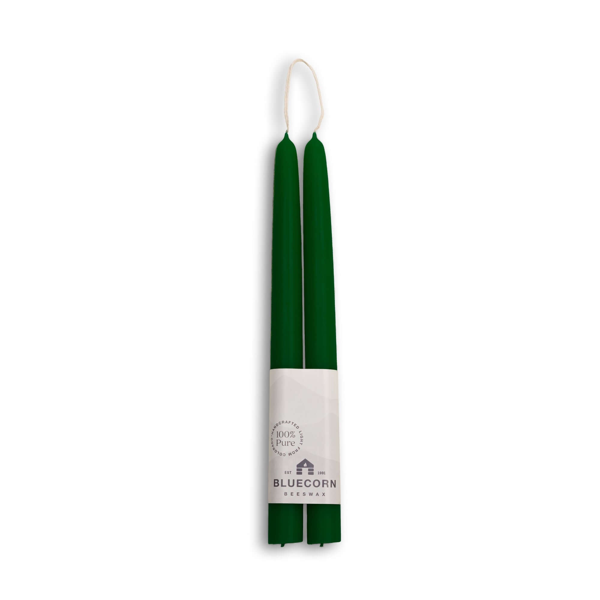 Hand-Dipped Beeswax Taper Candles – 100% Pure Beeswax, 1 Pair