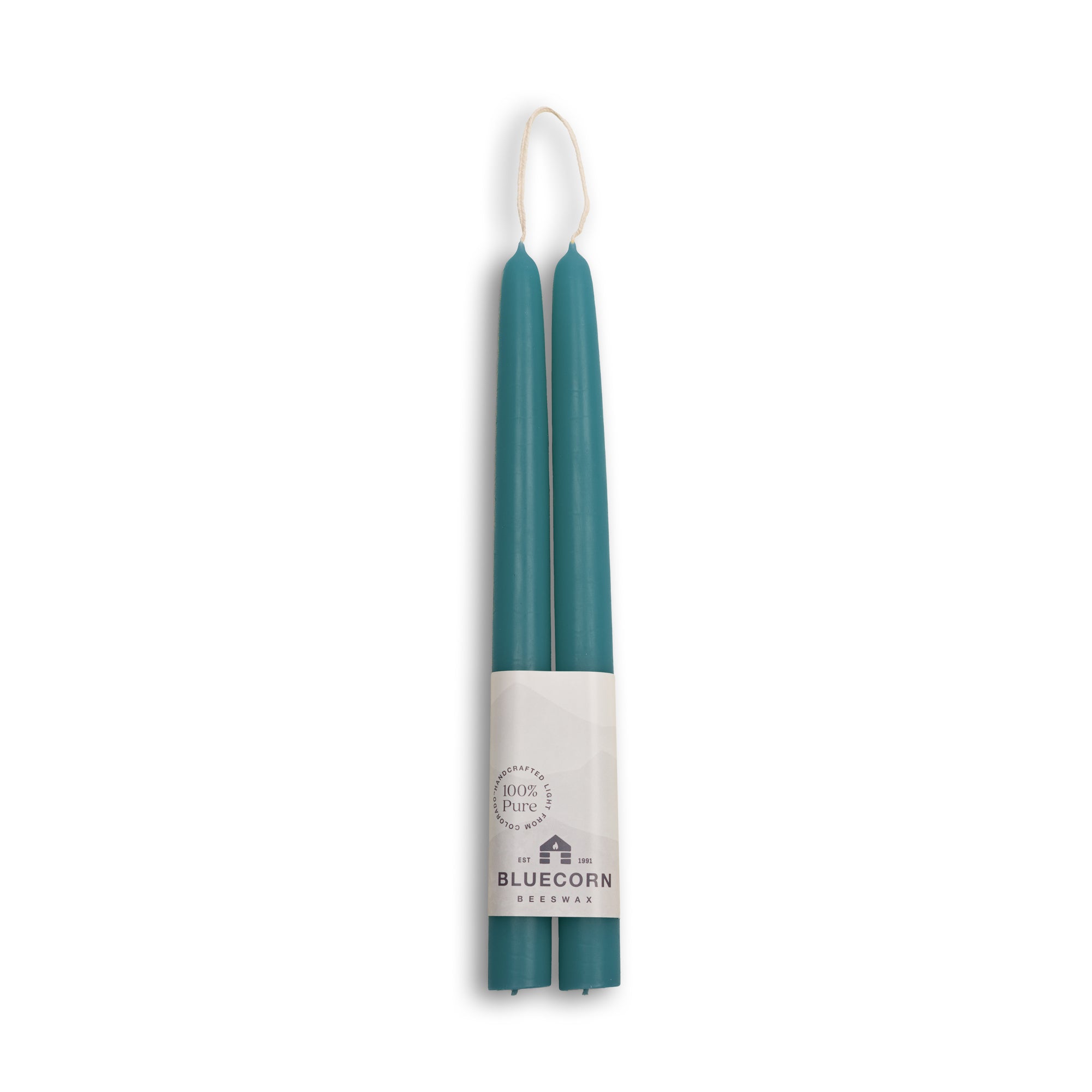 Hand-Dipped Beeswax Taper Candles – 100% Pure Beeswax, 1 Pair