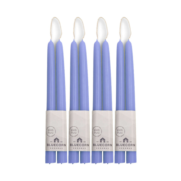 Pure Beeswax Taper Candles – Hand-Dipped Bulk 4-Pair Bundle