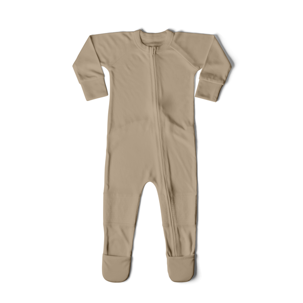 GROW WITH YOU ZIPPER JUMPSUIT + LOOSE FIT | SANDSTONE