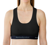 Close-up of Remedywear TENCEL fabric bra showing soft, skin-friendly construction for eczema