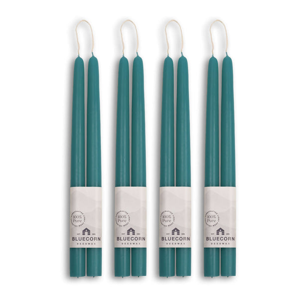 Pure Beeswax Taper Candles – Hand-Dipped Bulk 4-Pair Bundle