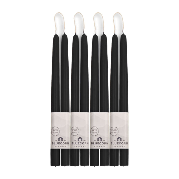 Pure Beeswax Taper Candles – Hand-Dipped Bulk 4-Pair Bundle