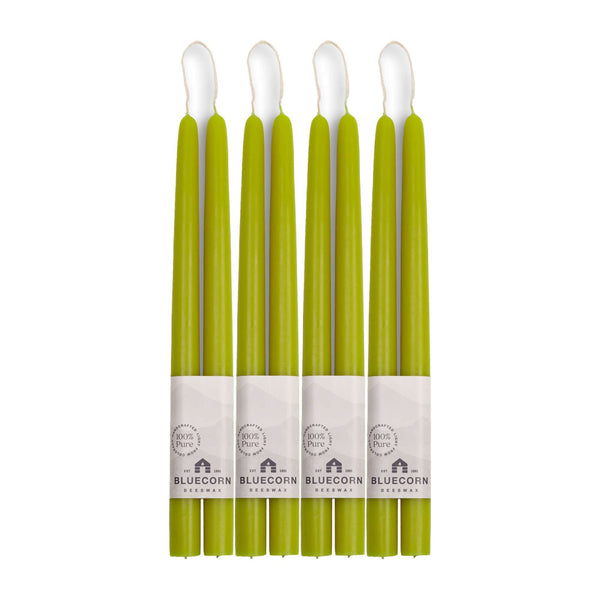 Pure Beeswax Taper Candles – Hand-Dipped Bulk 4-Pair Bundle