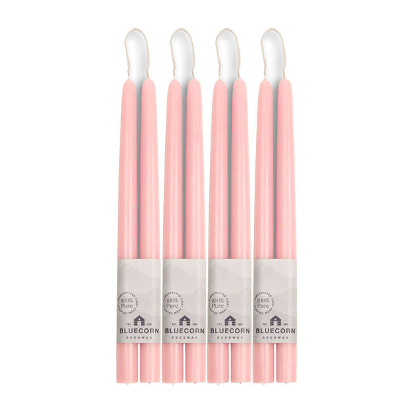 Pure Beeswax Taper Candles – Hand-Dipped Bulk 4-Pair Bundle
