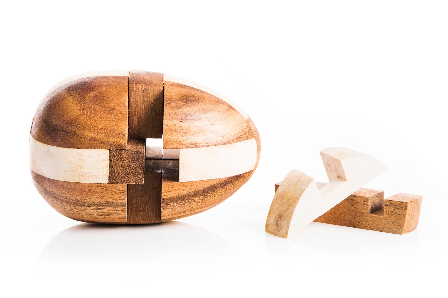 Japanese Wooden Dinosaur Egg Kumiki Puzzle - Puzzle For Adults