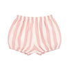 Pink Bloomer handmade linen bloomer with pink and white stripes for kids