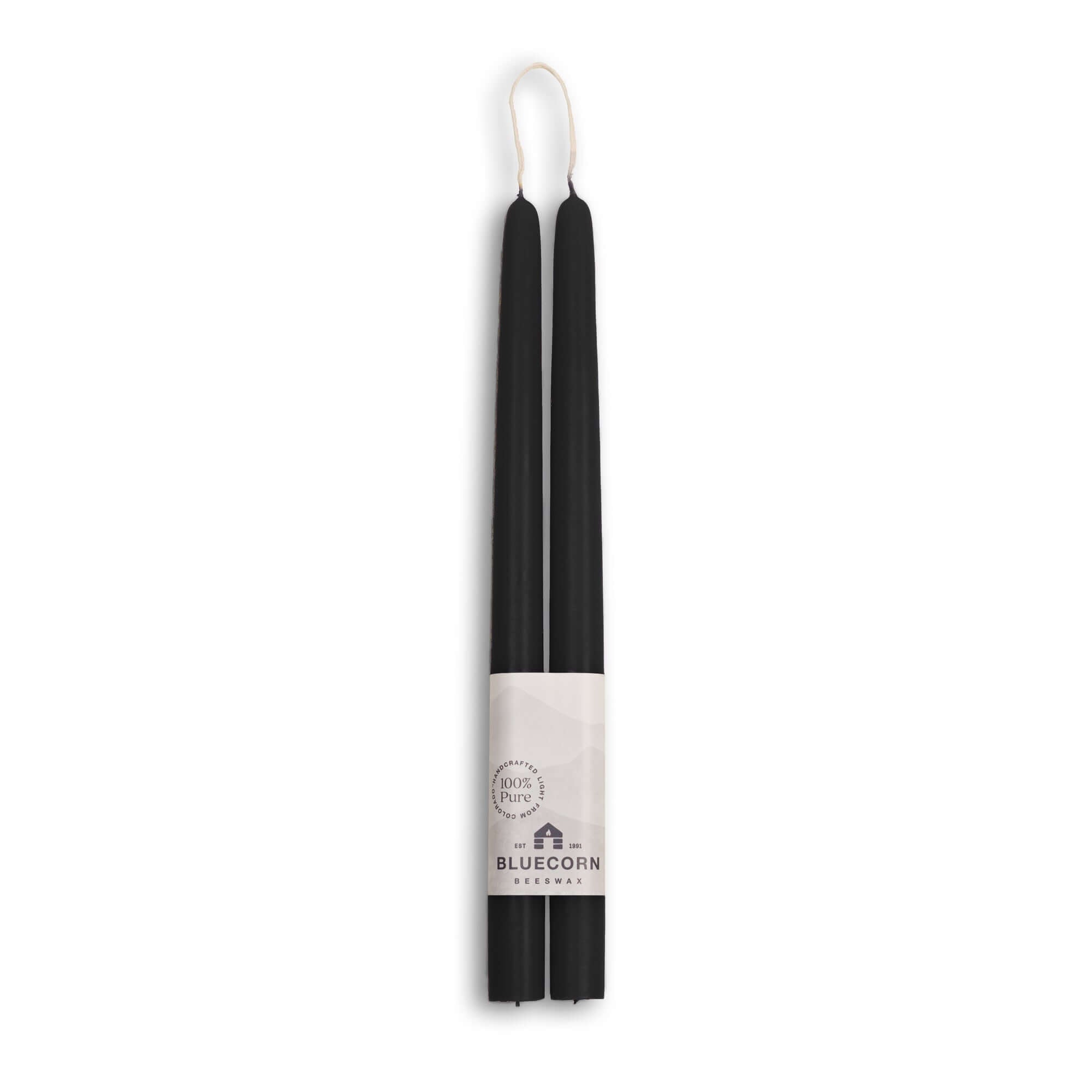 Hand-Dipped Beeswax Taper Candles – 100% Pure Beeswax, 1 Pair