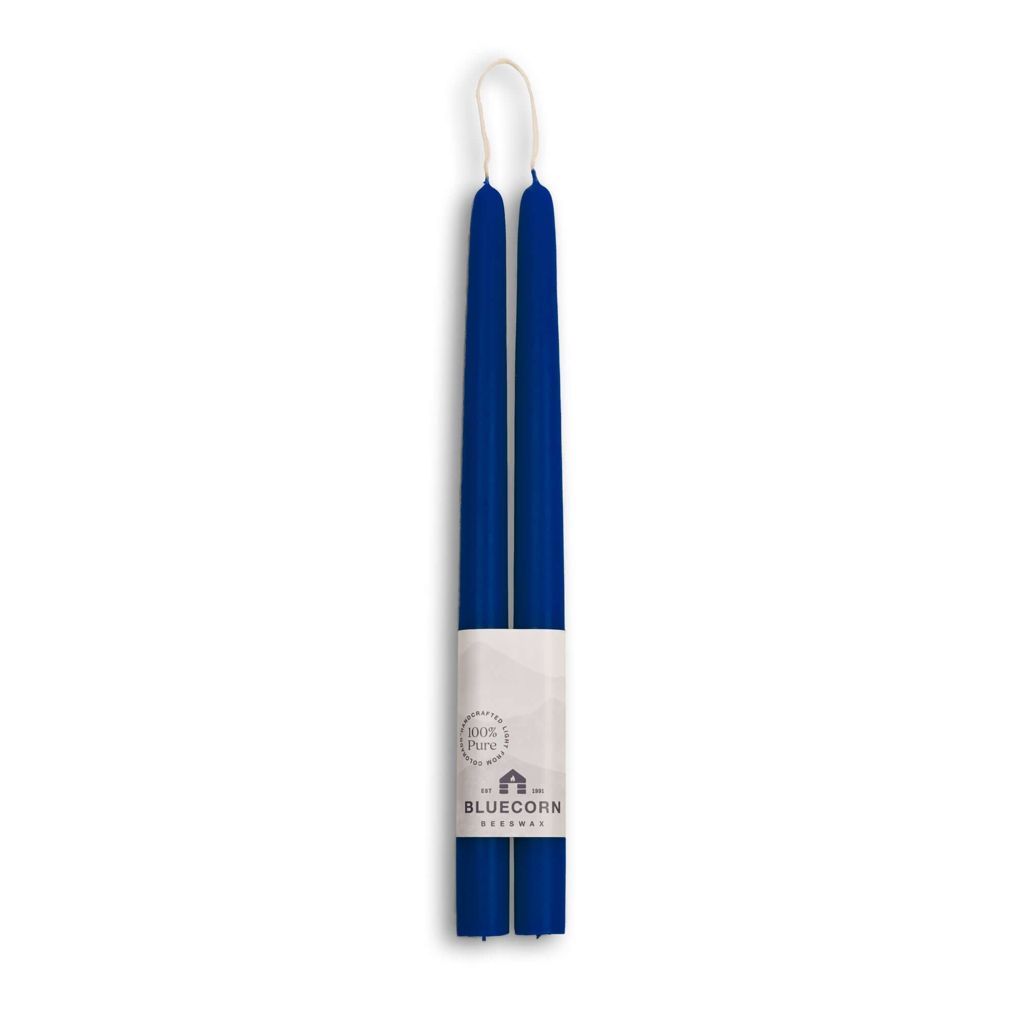 Hand-Dipped Beeswax Taper Candles – 100% Pure Beeswax, 1 Pair