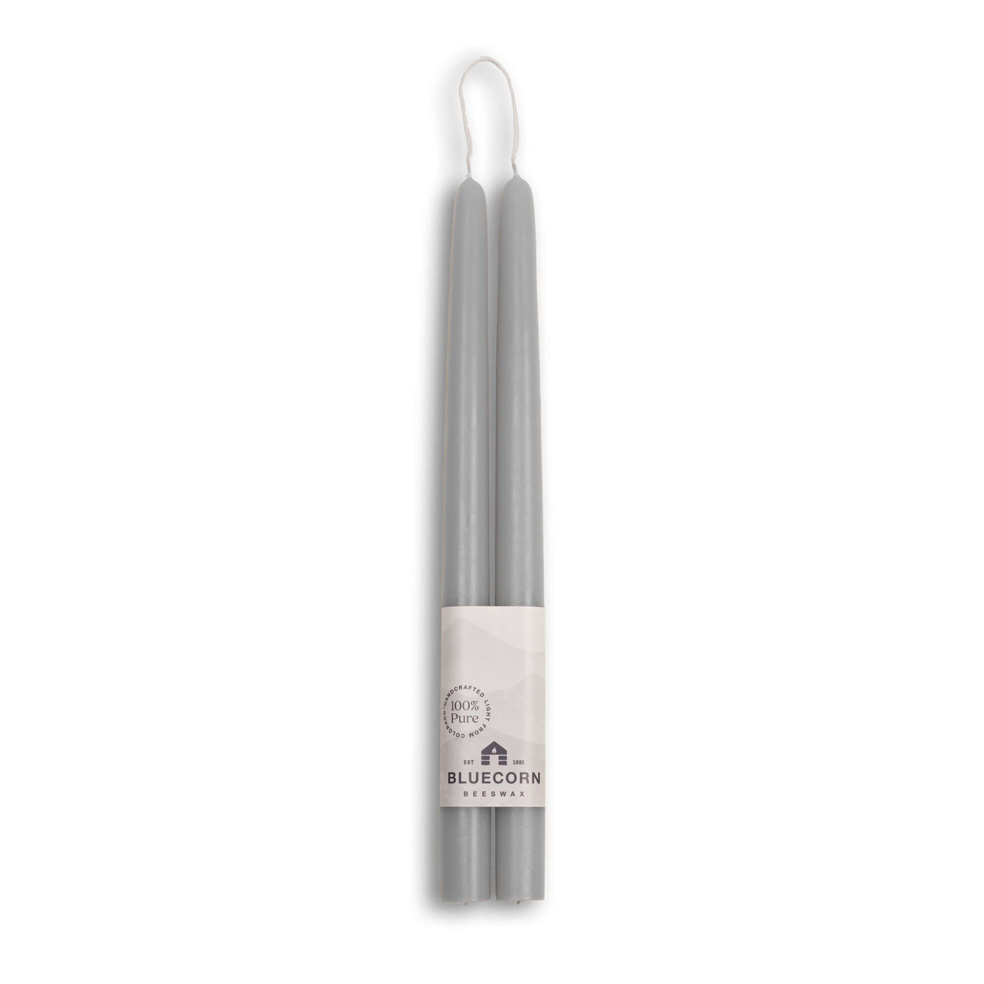 Hand-Dipped Beeswax Taper Candles – 100% Pure Beeswax, 1 Pair