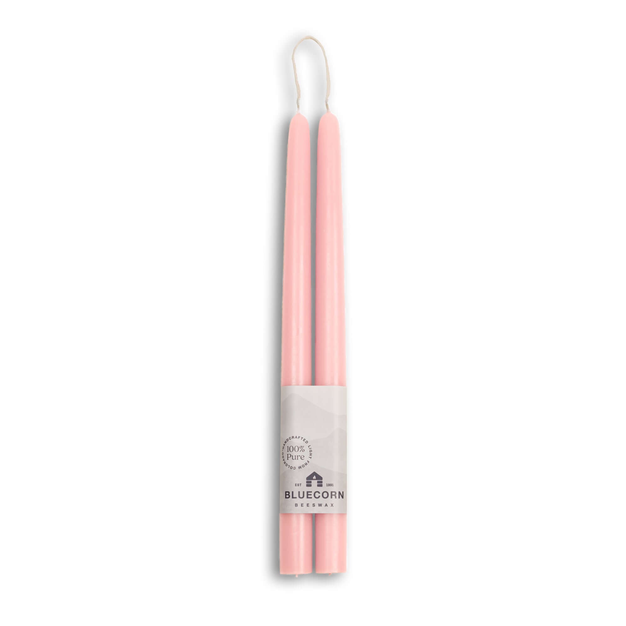 Hand-Dipped Beeswax Taper Candles – 100% Pure Beeswax, 1 Pair