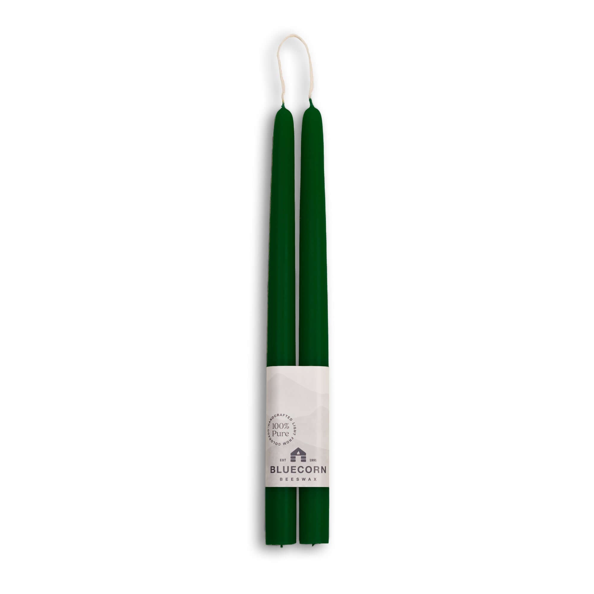 Hand-Dipped Beeswax Taper Candles – 100% Pure Beeswax, 1 Pair