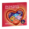 The Hug Factory Bursts with Love children's book cover – emotional regulation and anxiety story for kids aged 3–8 by Conscious Stories