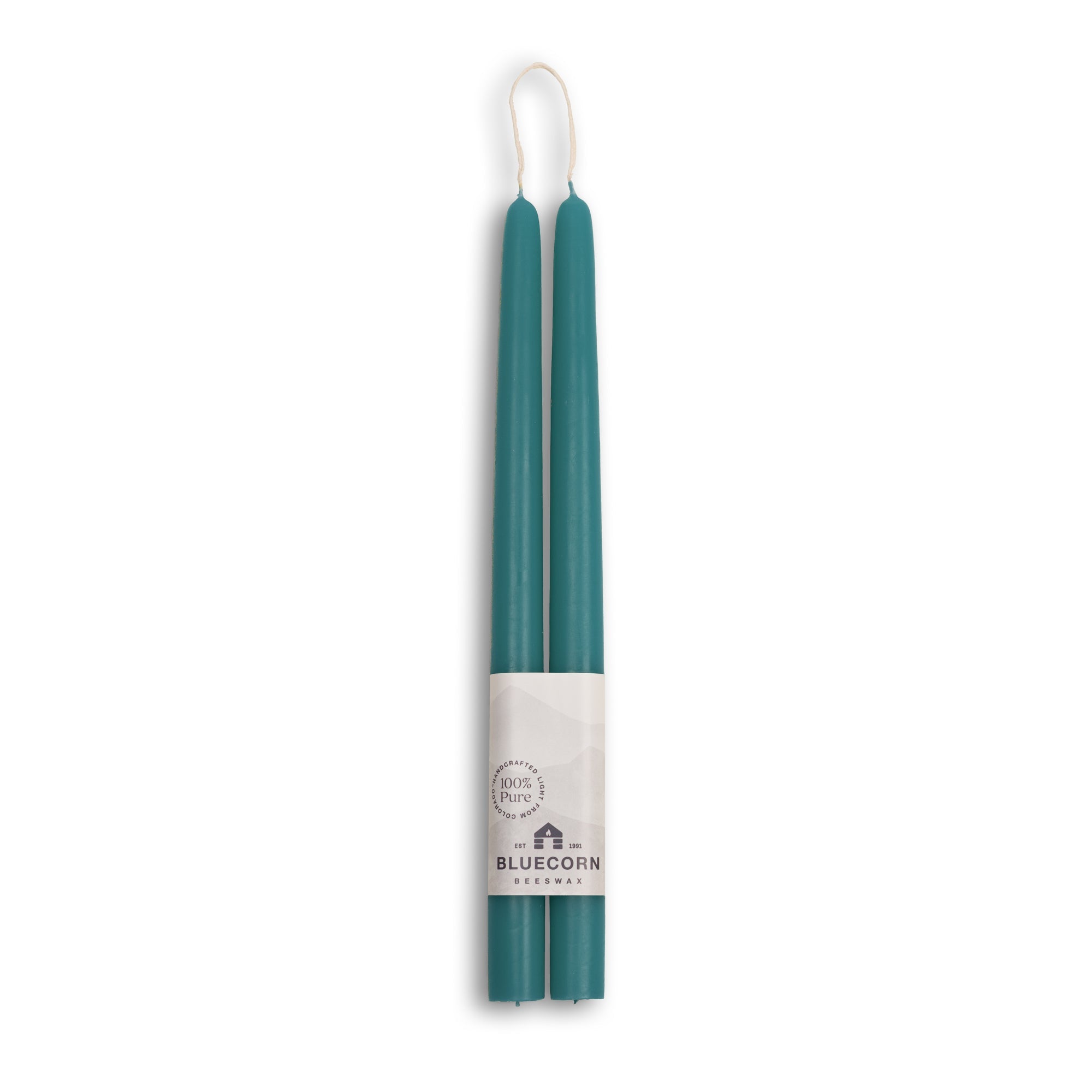 Hand-Dipped Beeswax Taper Candles – 100% Pure Beeswax, 1 Pair